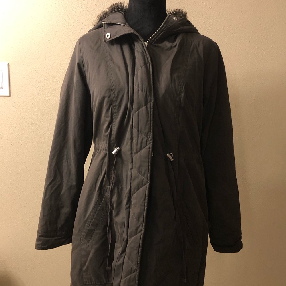 Merona Dark Brown Utility Jacket with Hood